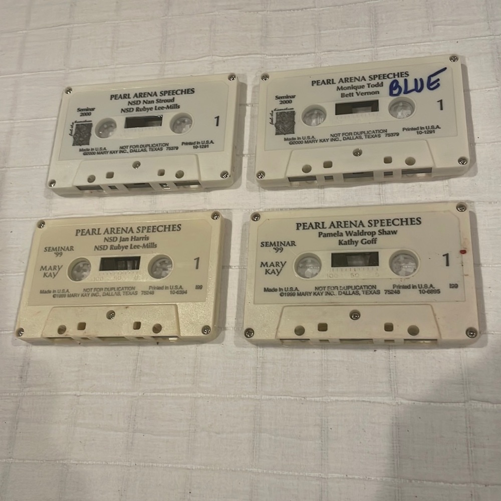 Mary Kay cosmetics cassette tape bundle Pearl Arena speeches director consultant
